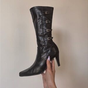 Vintage Franco Sarto Buckle Boots